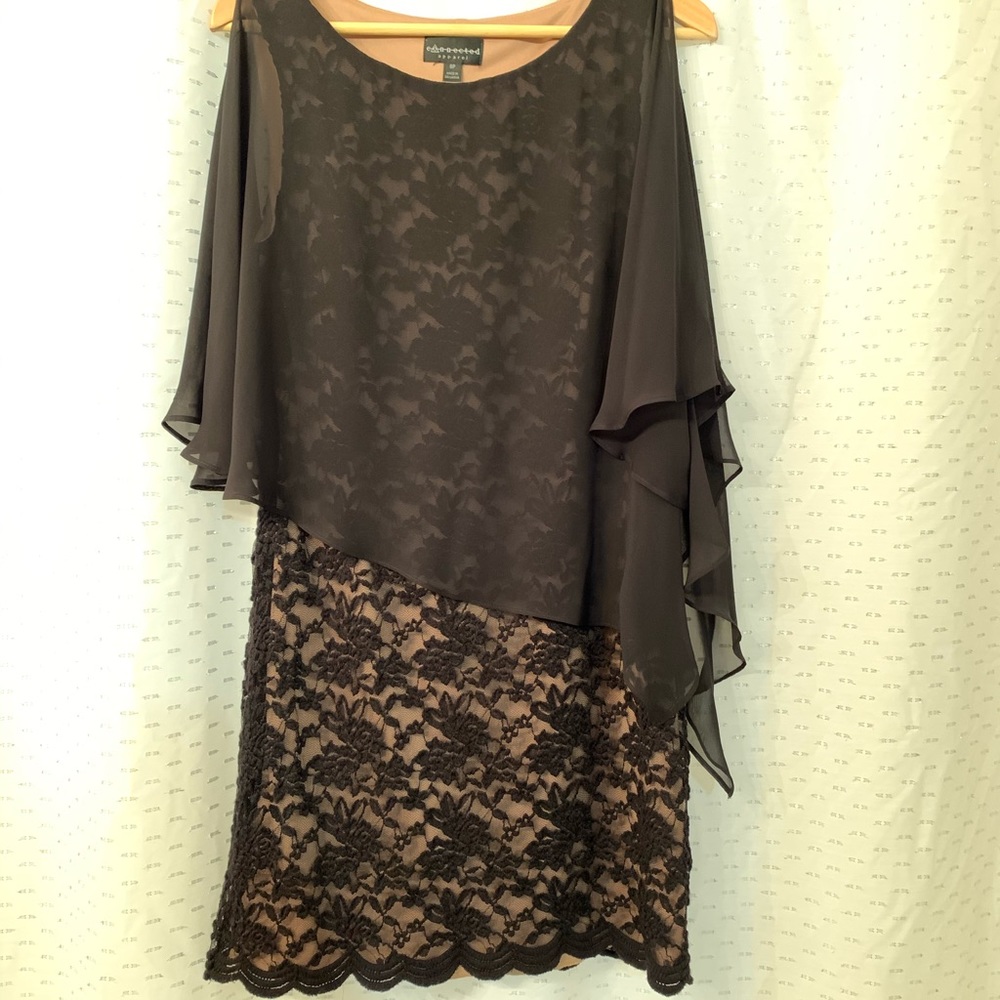🌟Host Pick✨Connected Lace & Chiffon Popover Dress - Picture 9 of 10